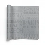Vinyl Wallpaper, Youthful Design, Size 15.6m×106cm, gray Color