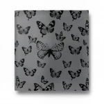 Vinyl Wall Decoration, Youthful Design, Size 15.6m×106cm, black with gray Color