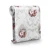 Floral Wallpaper Vinyl Wrap 15.6m x 106cm White Red Brown Grey - Image 1