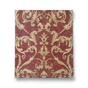 Italian Wallpaper 10m×1.06m Reddish Brown, Classic Design