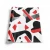 Vinyl Wallpaper, Youthful Design, Size 15.6m×106cm, white with black and red Color 