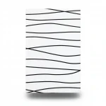 Youthful Wall Covering, Color white with black, Length 10m, Width 53cm 