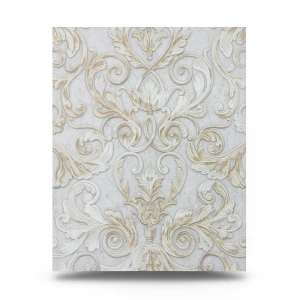 Italian Wallpaper 10m×1.06m Light Gray, Model 85003