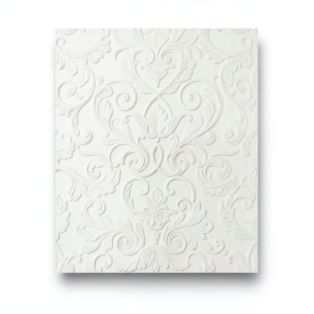 Italian Wall Decoration Off White Color, 10m x 1.06m, Model 85004