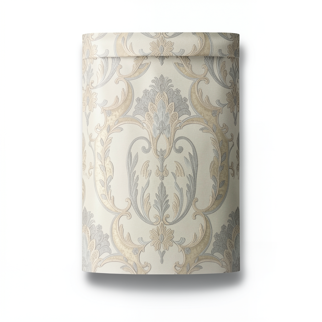 Classic Italian Wallpaper 10m×1.06m Beige with Gray, Model 82127
