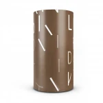 ورق جداري شبابي لون بني مع ابيض، طول 10 م، عرض 53 سم