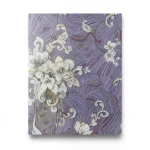 Patterned Wallpaper 10m x 1.06m Gray with Purple, Model 84001-1