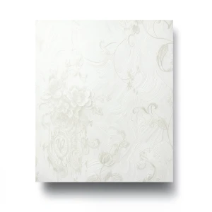 Patterned Wallpaper 10m x 1.06m Off White Color, Model 84010