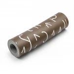 Vinyl Wallpaper, Youthful Design, Size 10m×53cm, brown with white Color 