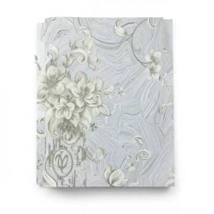 Patterned Wall Covering 10m x 1.06m Gray Color, Model 84011