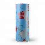 ورق حائط شبابي لون ازرق مع احمر وبني، طول 10 م، عرض 53 سم 
