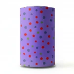 Youthful Wall Covering, Color purple with red, green and white, Length 10m, Width 53cm 