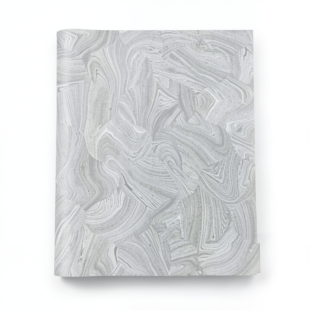 Patterned Wallpaper 10m x 1.06m Gray Color, Model 84034