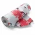 Vinyl Wallpaper, Youthful Design, Size 10m×53cm, gray with white, and red Color