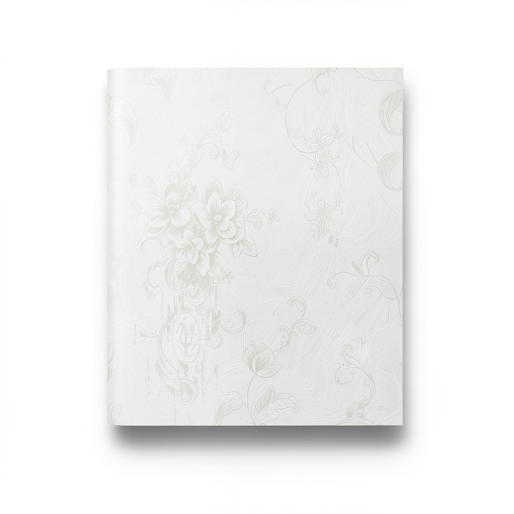 Patterned Wallpaper 10m x 1.06m Off White, Model 84007