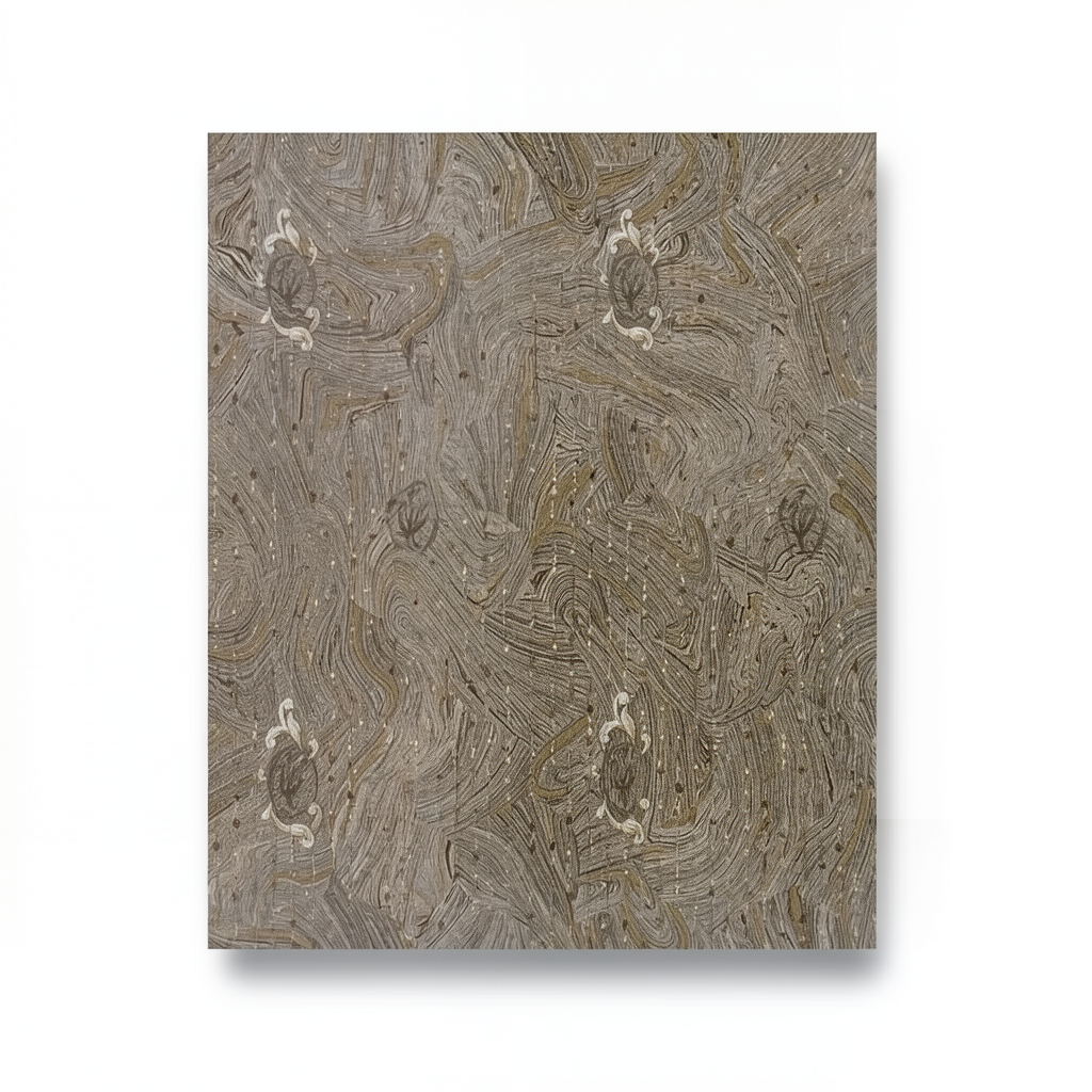 Patterned Wall Covering 10m x 1.06m Brown Color, Model 84021