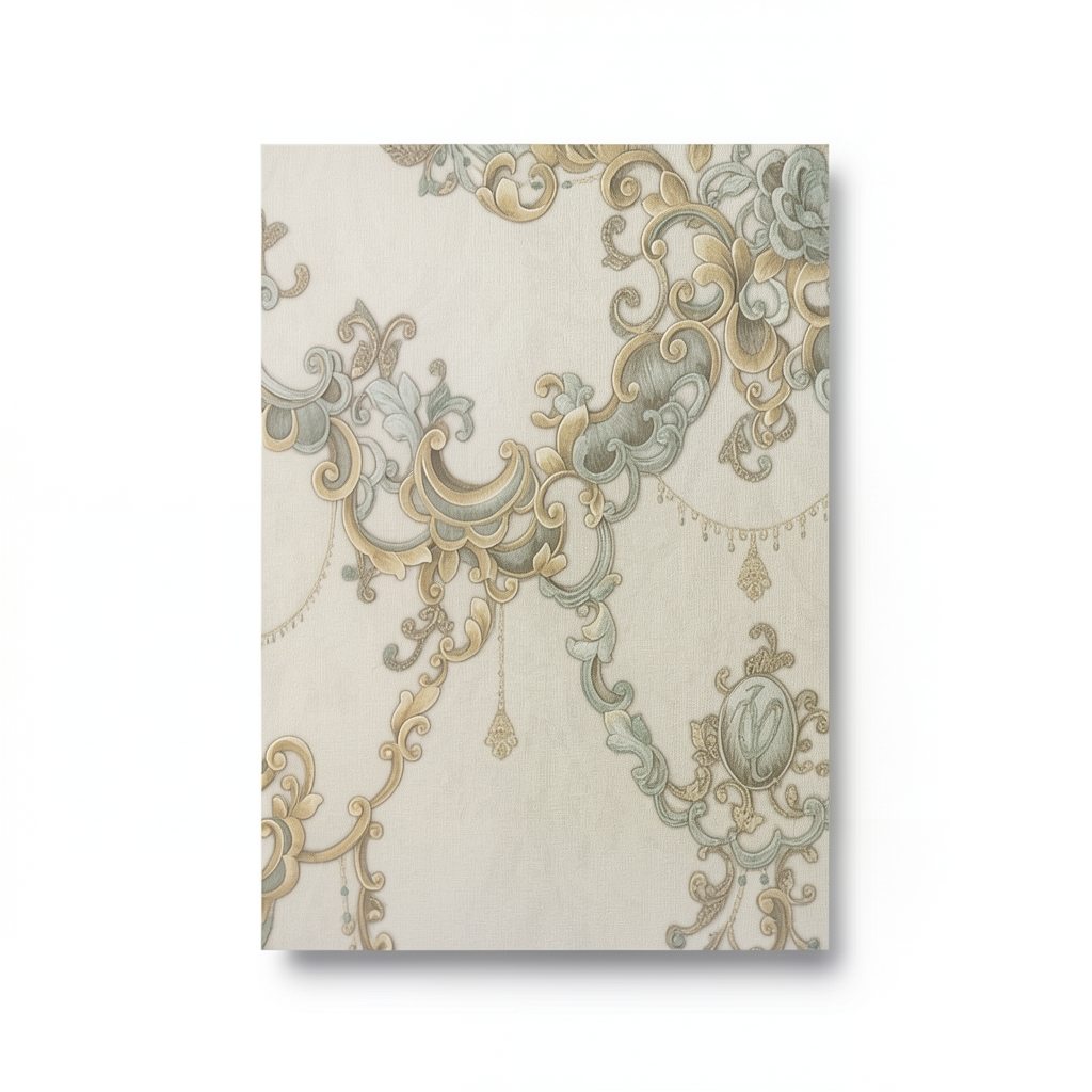 Italian Wallpaper 10m×1.06m Light Beige, Model 85032