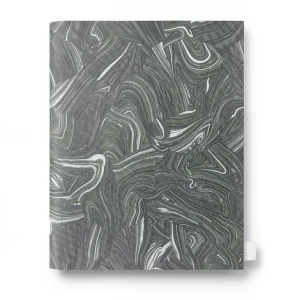 Patterned Wallpaper Gray on Green, 10m x 1.06m, Model 84041