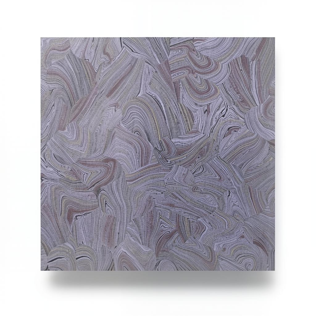 Italian Patterned Wallpaper 10m×1.06m Gray with Purple, Model 84030