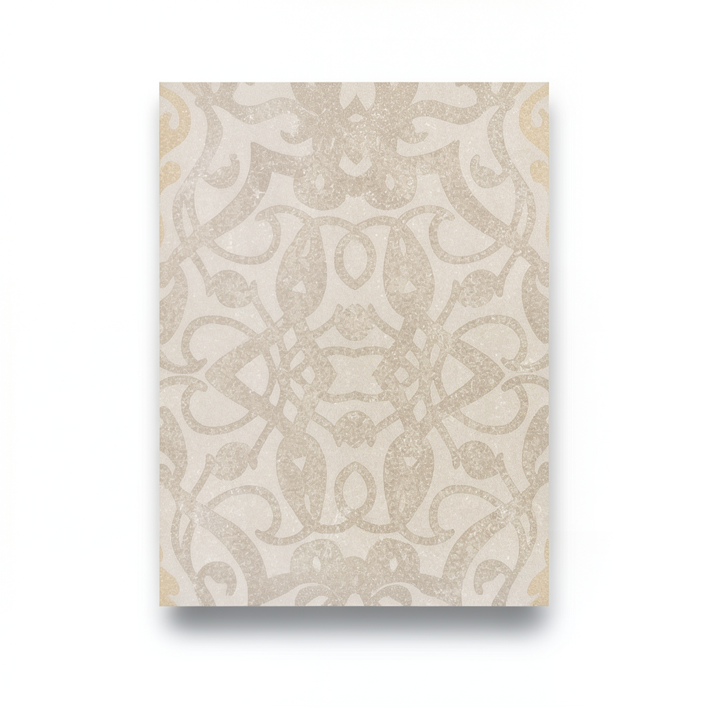 Pattrened Wall Decoration 10m×1.06m Beige Color, Model 5511