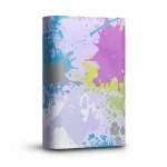 Vinyl Wallpaper, Youthful Design, Size 10m×53cm, purple with blue and yellow and gray Color 