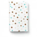 Vinyl Wall Decoration, Youthful Design, Size 10m×53cm, White with brown and cyan Color
