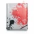 Vinyl Wallpaper, Youthful Design, Size 10m×53cm, gray with white, and red Color