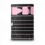 Youthful Wall Covering, Color black and pink, Length 10m, Width 53cm