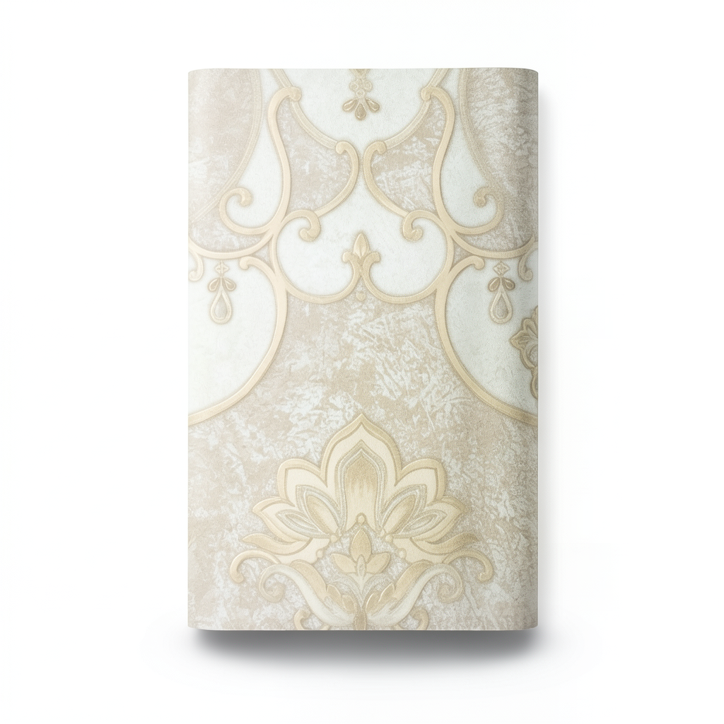 Italian Wall Decoration 10m x 1.06m Beige Color, Model 85053