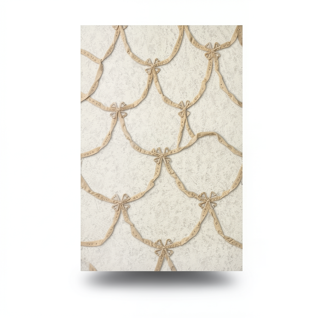 Italian Wall Covering Beige Color, 10m Length, 1.06m Width, Model 85064