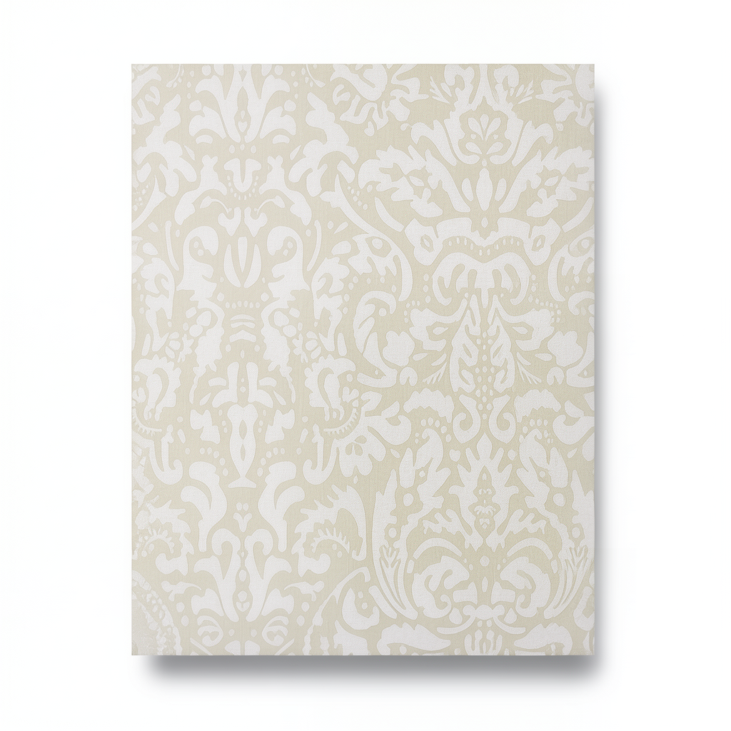 ورق جدران نقشات طول 10 م × عرض 1.06 م لون بيج فاتح، موديل 5827