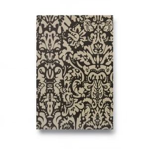 Italian Patterned Wallpaper 10m×1.06m Dark Brown with Beige, Model 5829