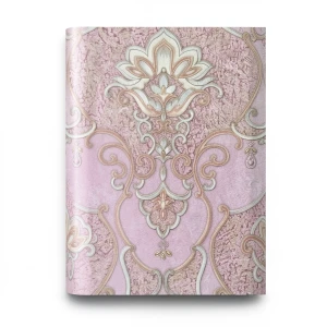 Italian Wall Decoration Pink Color, Length 10m, Width 1.06m, Model 85061