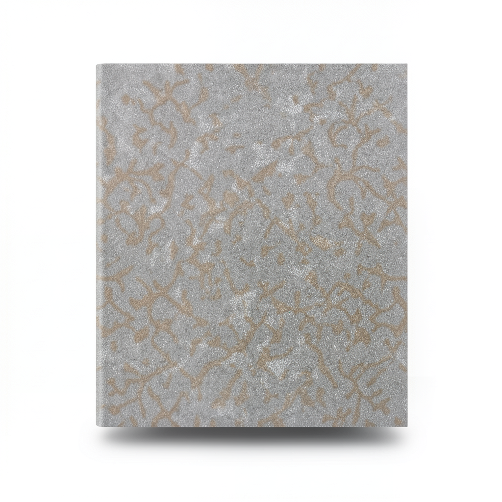 Patterned Wall Covering 10m×1.06m Gray with Brown, Model 5514