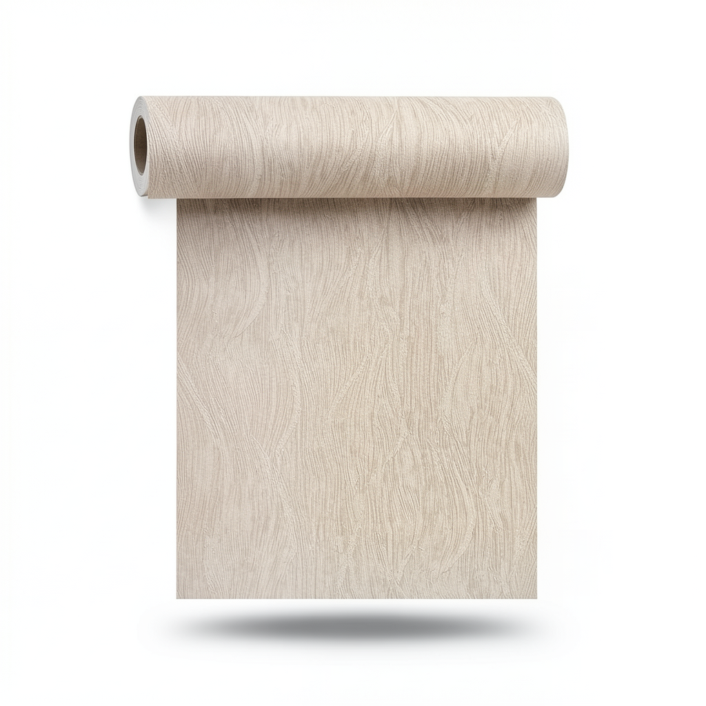 Patterned Wallpaper 10m×1.06m Beige Color, Model 5526