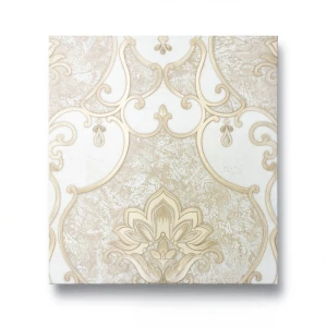 Italian Wall Decoration 10m x 1.06m Beige Color, Model 85053