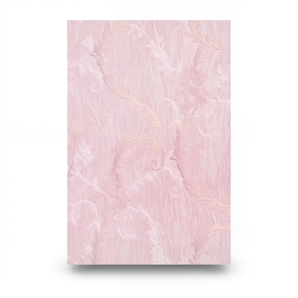 Italian Wall Covering 10m Length, 1.06m Width, Pink Color
