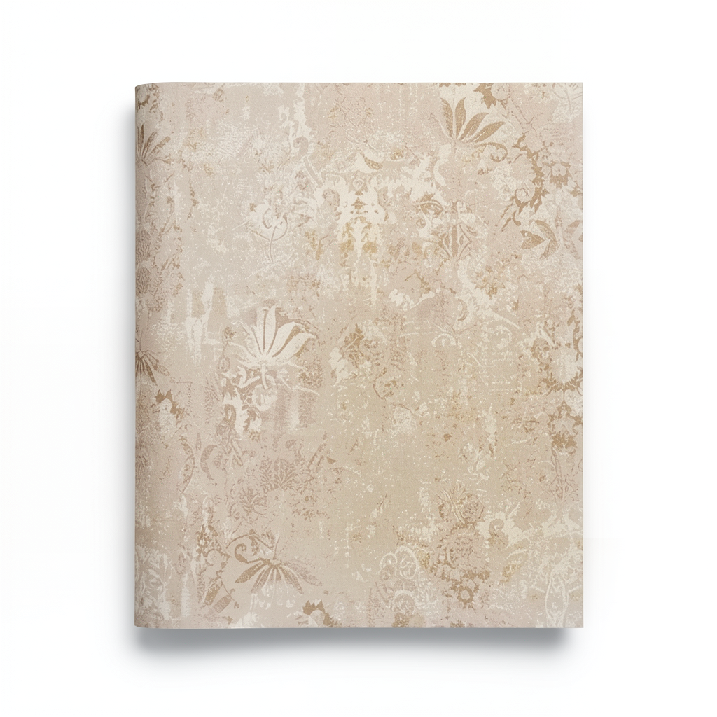 Patterned Wallpaper 10m x 1.06m Light Brown, Model 5846