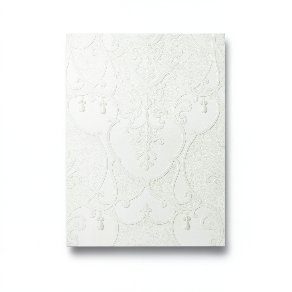 Italian Wall Covering 10m×1.06m Off White, Model 85057