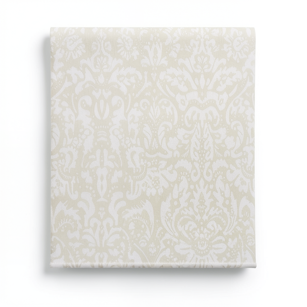 Patterned Wall Covering 10m x 1.06m Light Beige Color, Model 5827