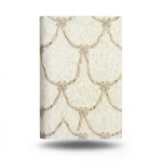 Italian Wall Covering Beige Color, 10m Length, 1.06m Width, Model 85064