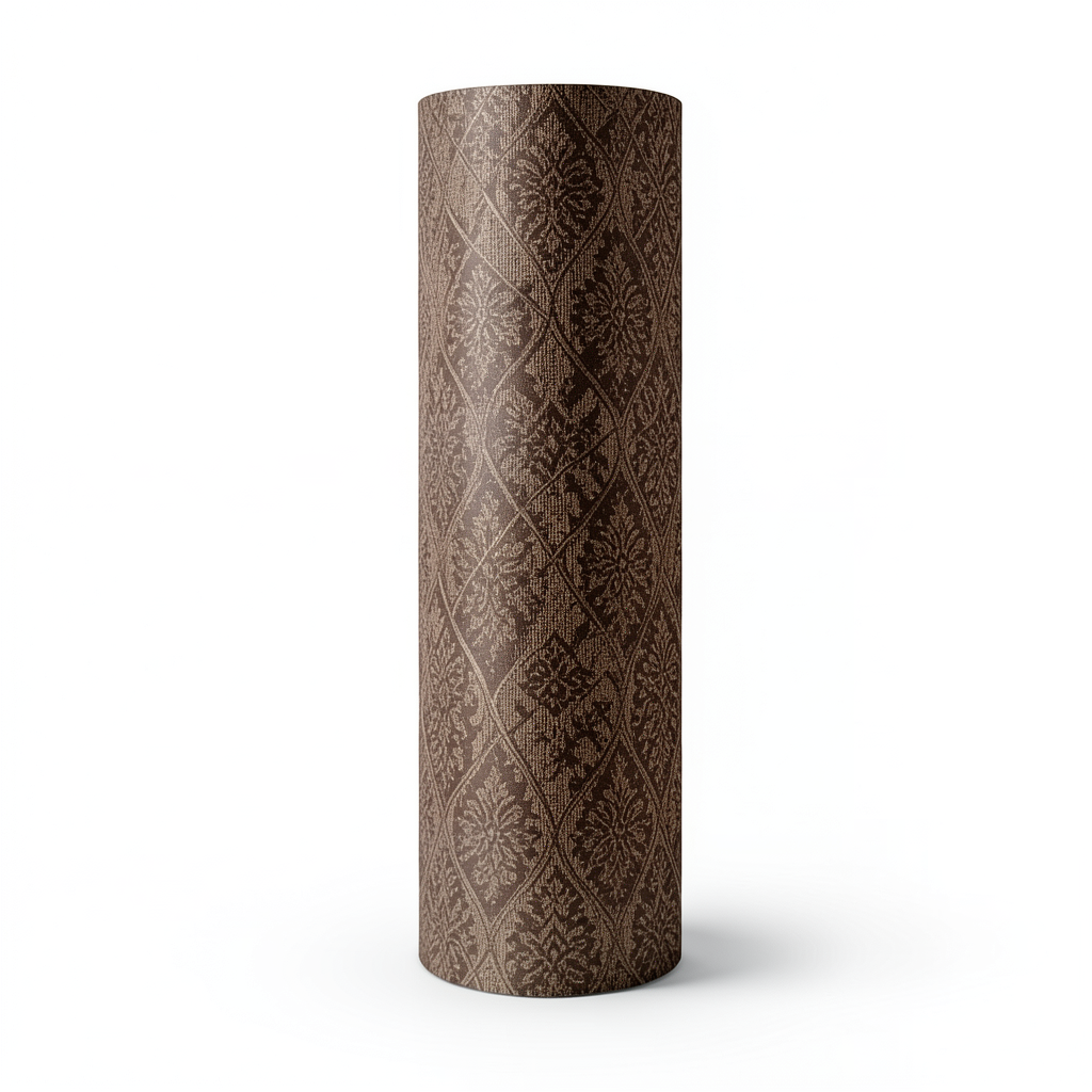 Patterned Wallpaper 10m×1.06m Brown Color, Model 5551