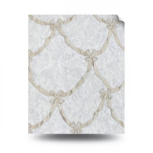 Italian Wallpaper 10m×1.06m Pale Gray, Model 85063