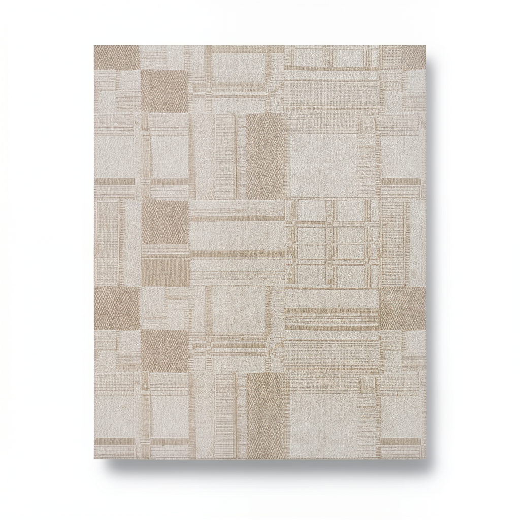 Patterned Wall Covering 10m x 1.06m Light Brown to Beige, Model 5840