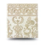 Italian Wall Covering Beige Color, Length 10m, Width 1.06m, Model 85070
