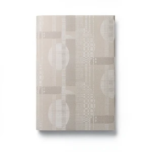 Patterned Wallpaper Light Brown with Beige, 10m x 1.06m, Model 5839
