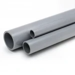 مواسير UPVC الخام الوطنى ضغط 10 بار  قطر خارجي 200 مم سمك 9.6 مم لون رمادي