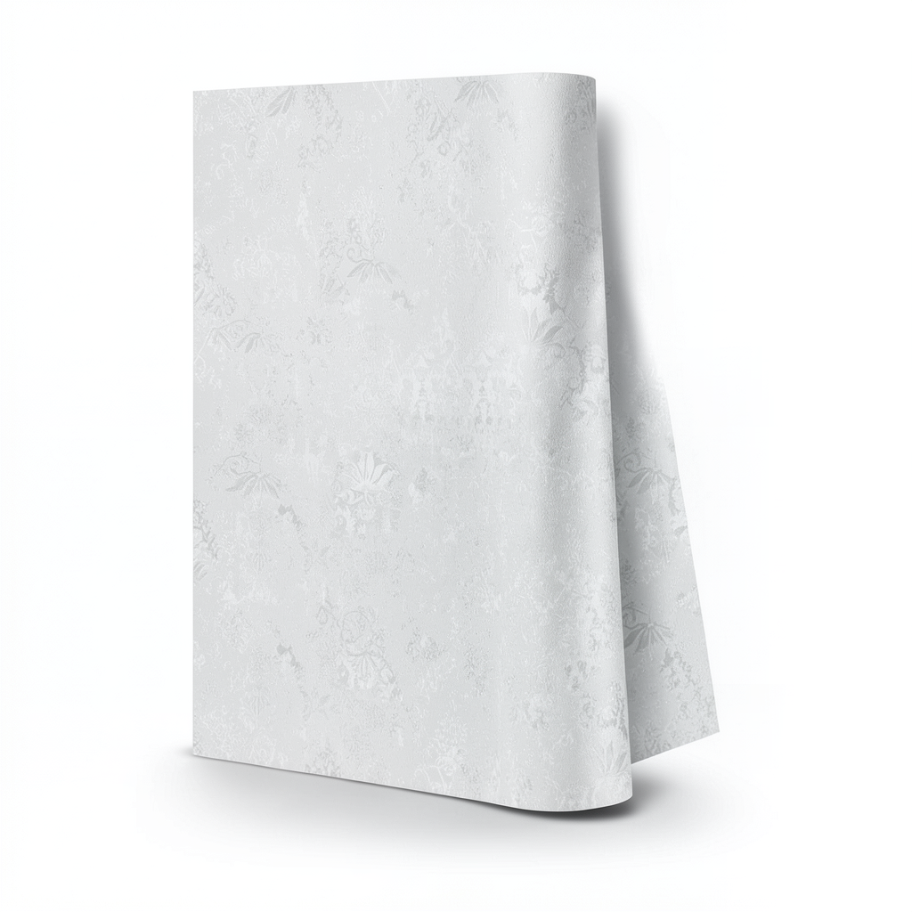 Italian Patterned Wallpaper 10m×1.06m Light Gray, Model 5850