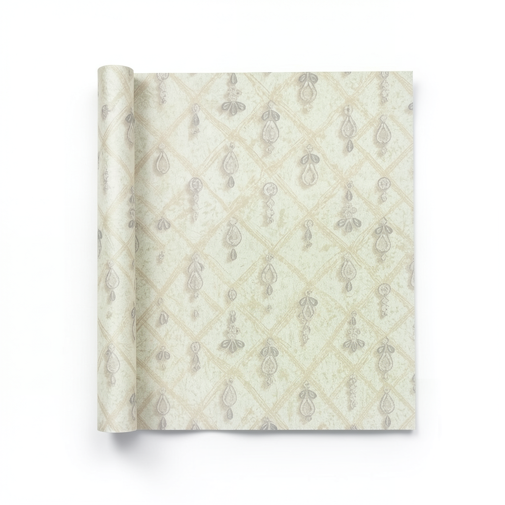 Italian Wall Covering 10m×1.06m Beige Color, Model 85088