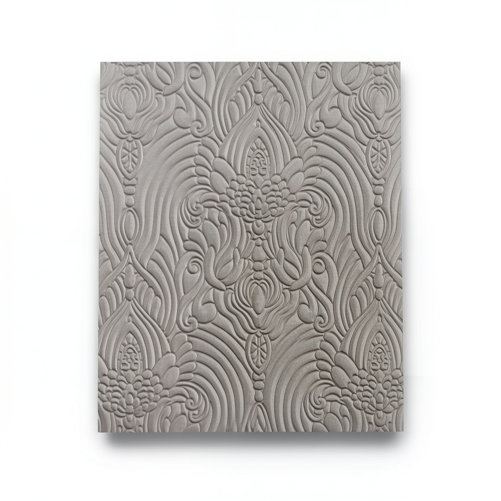 Patterned Wallpaper Gray on Brown, 10m Length x 1.06m Width, Model Z21804